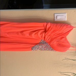 Coral homecoming dress